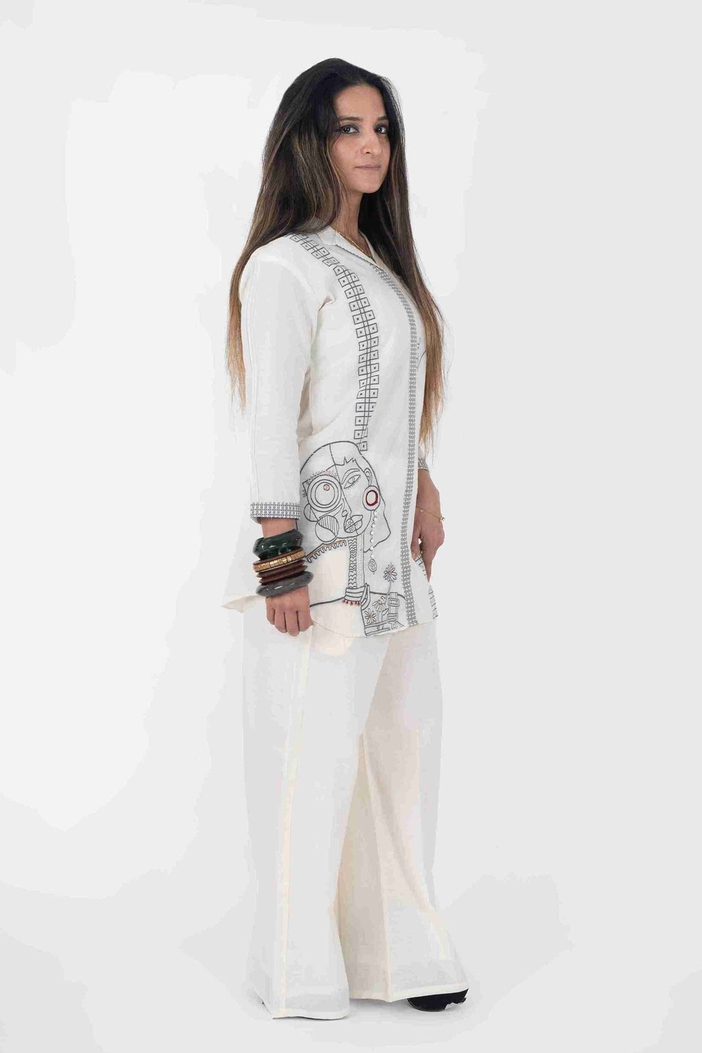 Printed Straight Kurta & Pants Co-Ord Set