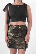 One-Side Knot Crop Top