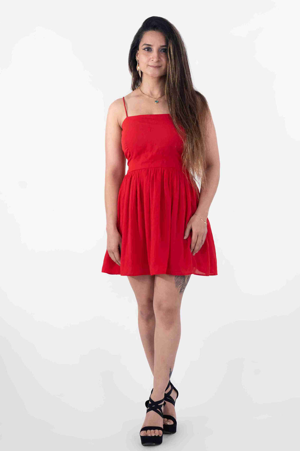 Backless mini dress