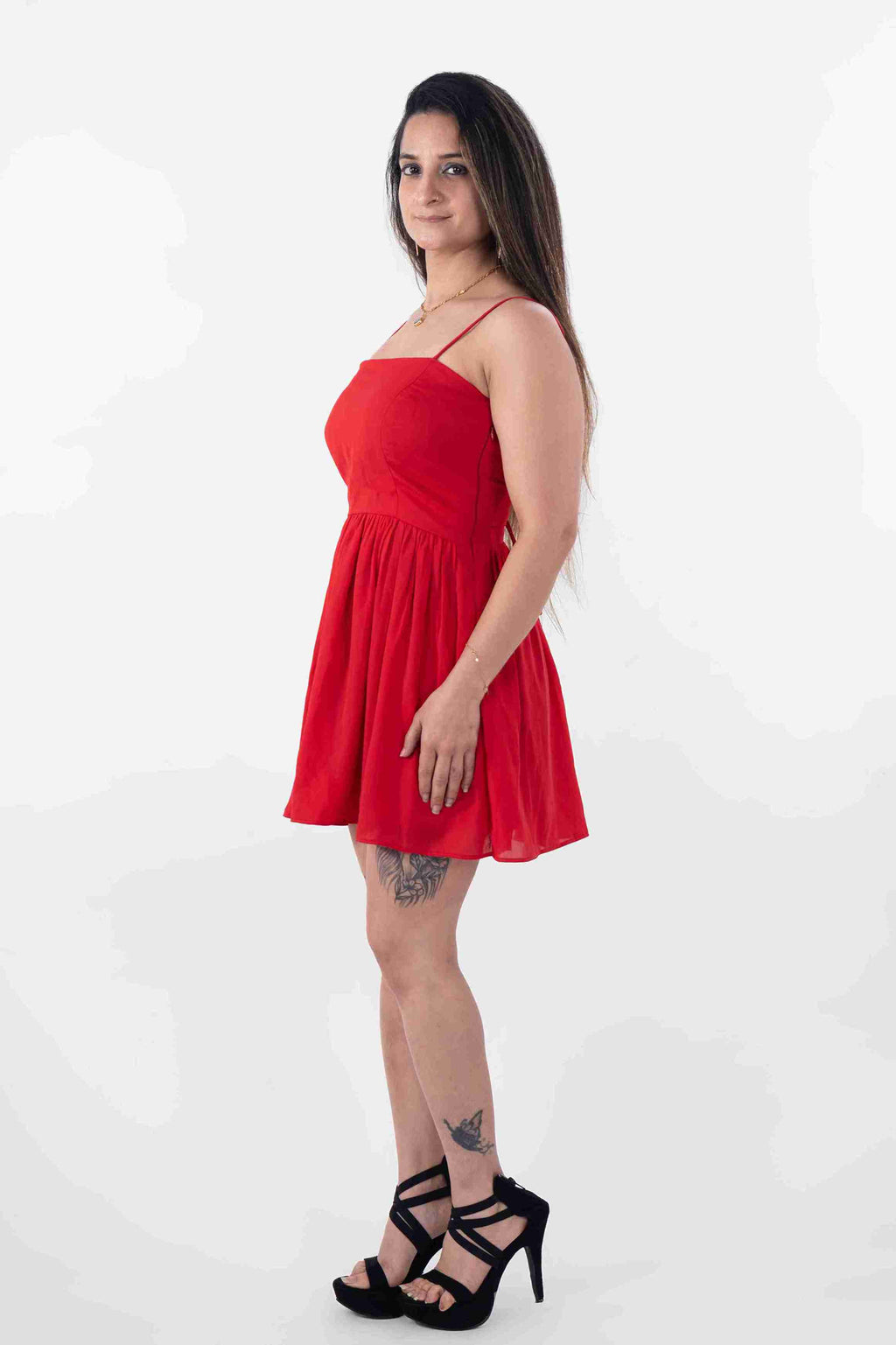 Backless mini dress