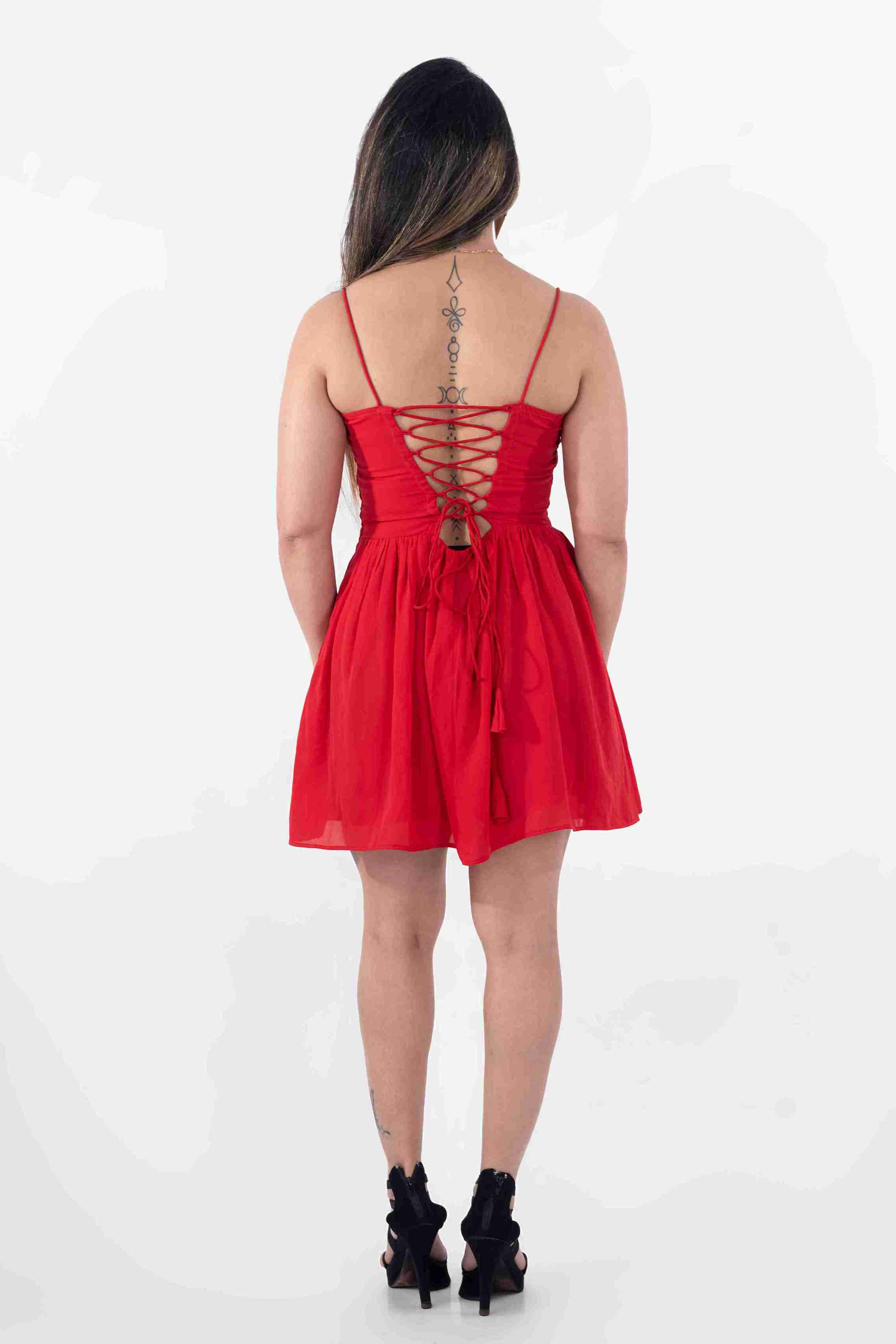 Backless mini dress