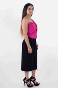 Draped Ankle-Length Skirt